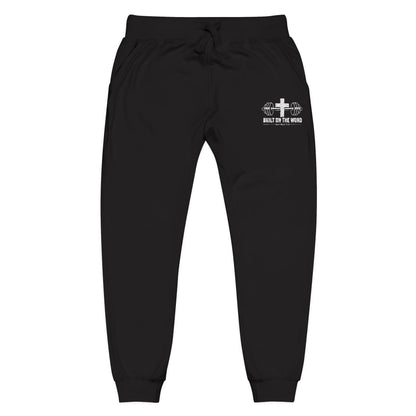 “Built on the Word” Fleece Sweatpants (Embroidery)