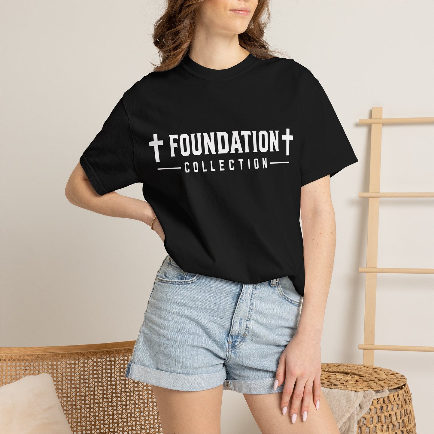 Discipline Over Comfort T-Shirt — Foundation Collection Christian Fitness Tee