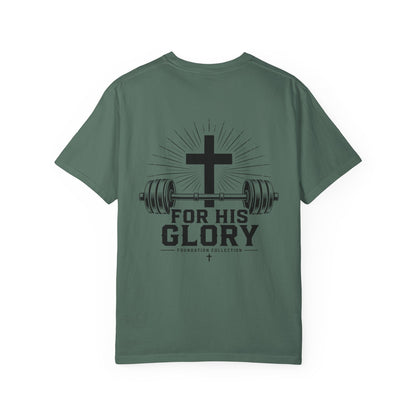 Foundation Collection 'For His Glory' T-Shirt — Christian Fitness Graphic Tee