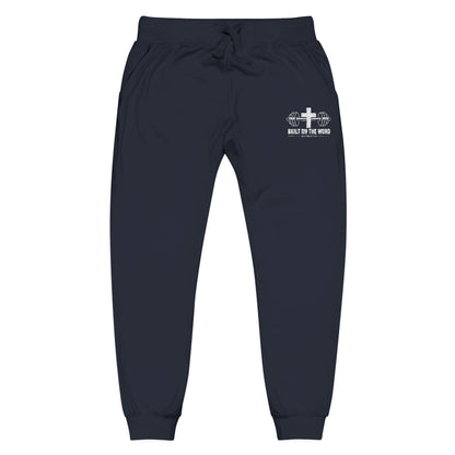 “Built on the Word” Fleece Sweatpants (Embroidery)