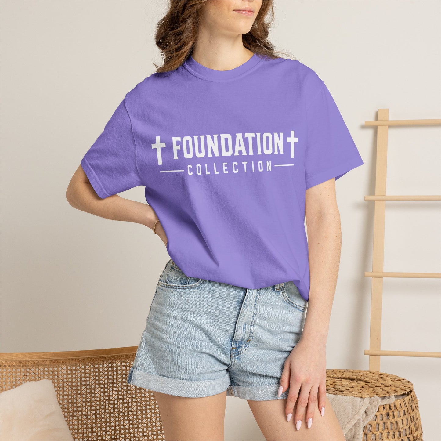 Discipline Over Comfort T-Shirt — Foundation Collection Christian Fitness Tee