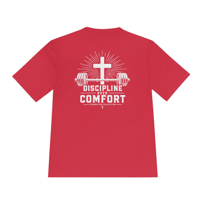 Discipline Over Comfort Performance Tee