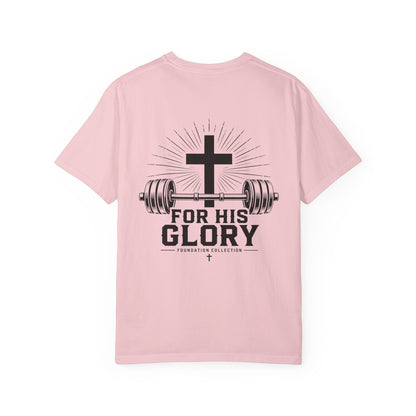 Foundation Collection 'For His Glory' T-Shirt — Christian Fitness Graphic Tee