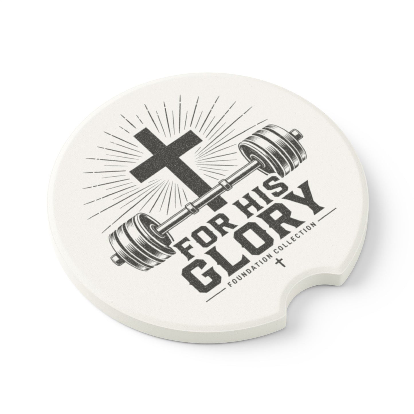 “For His Glory” Car Coaster