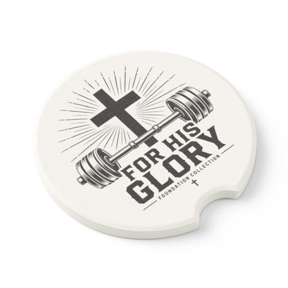 “For His Glory” Car Coaster