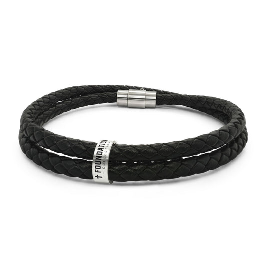Foundation Collection Braided Leather Bracelet