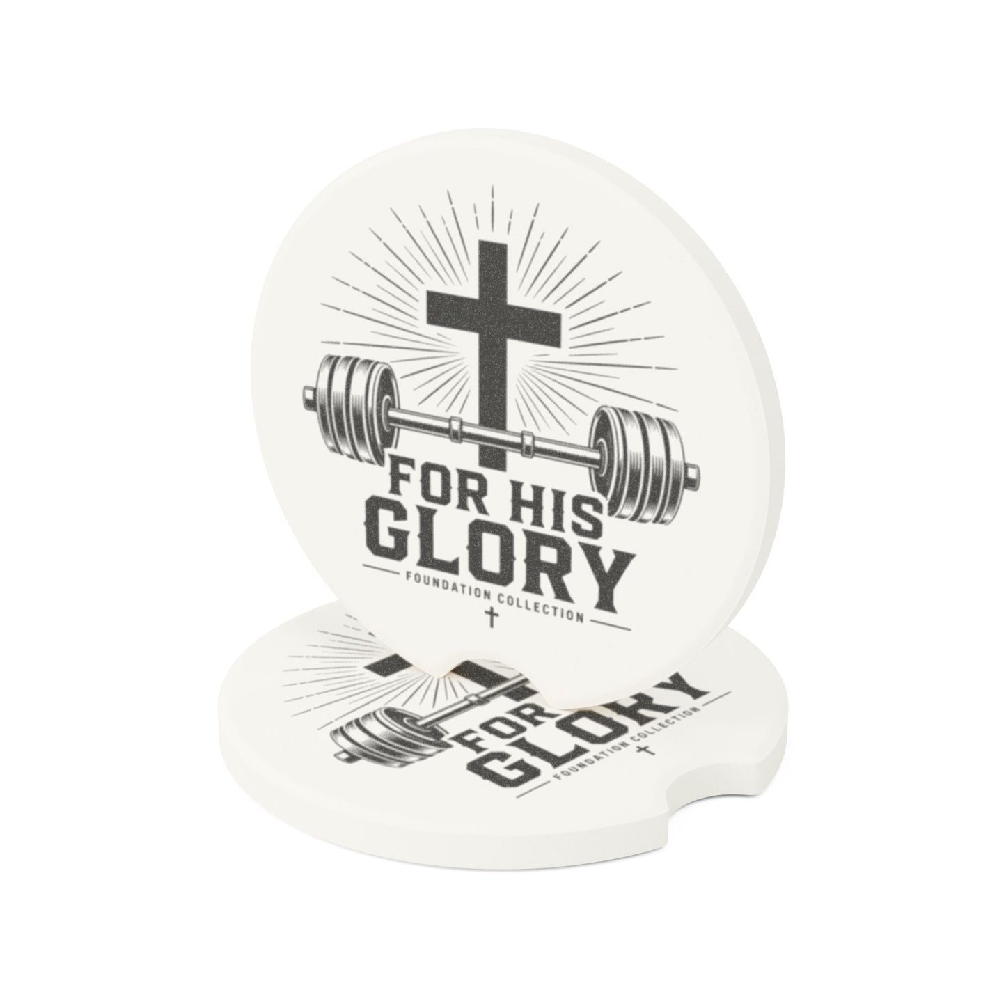 “For His Glory” Car Coaster