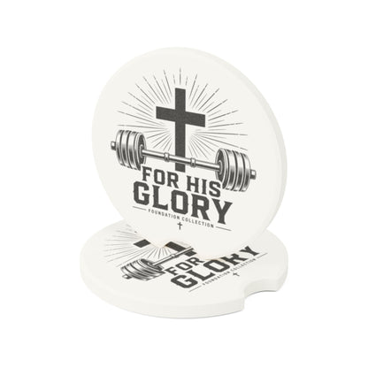 “For His Glory” Car Coaster