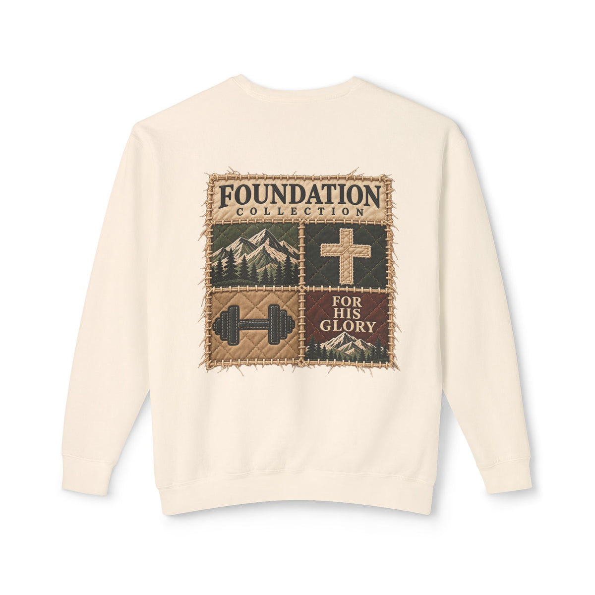 For His Glory Quilt Sweatshirt