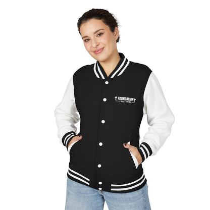 Built on the Word Cross & Barbell Letterman Jacket