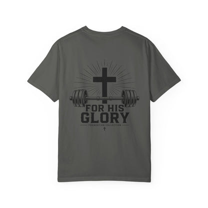 Foundation Collection 'For His Glory' T-Shirt — Christian Fitness Graphic Tee
