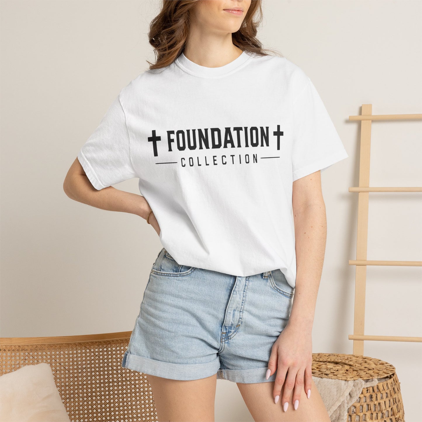Discipline Over Comfort T-Shirt — Foundation Collection Christian Fitness Tee