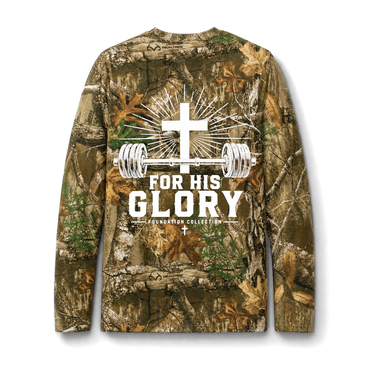 “For His Glory” - Long Sleeve Pocket Tee