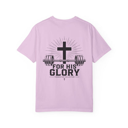 Foundation Collection 'For His Glory' T-Shirt — Christian Fitness Graphic Tee