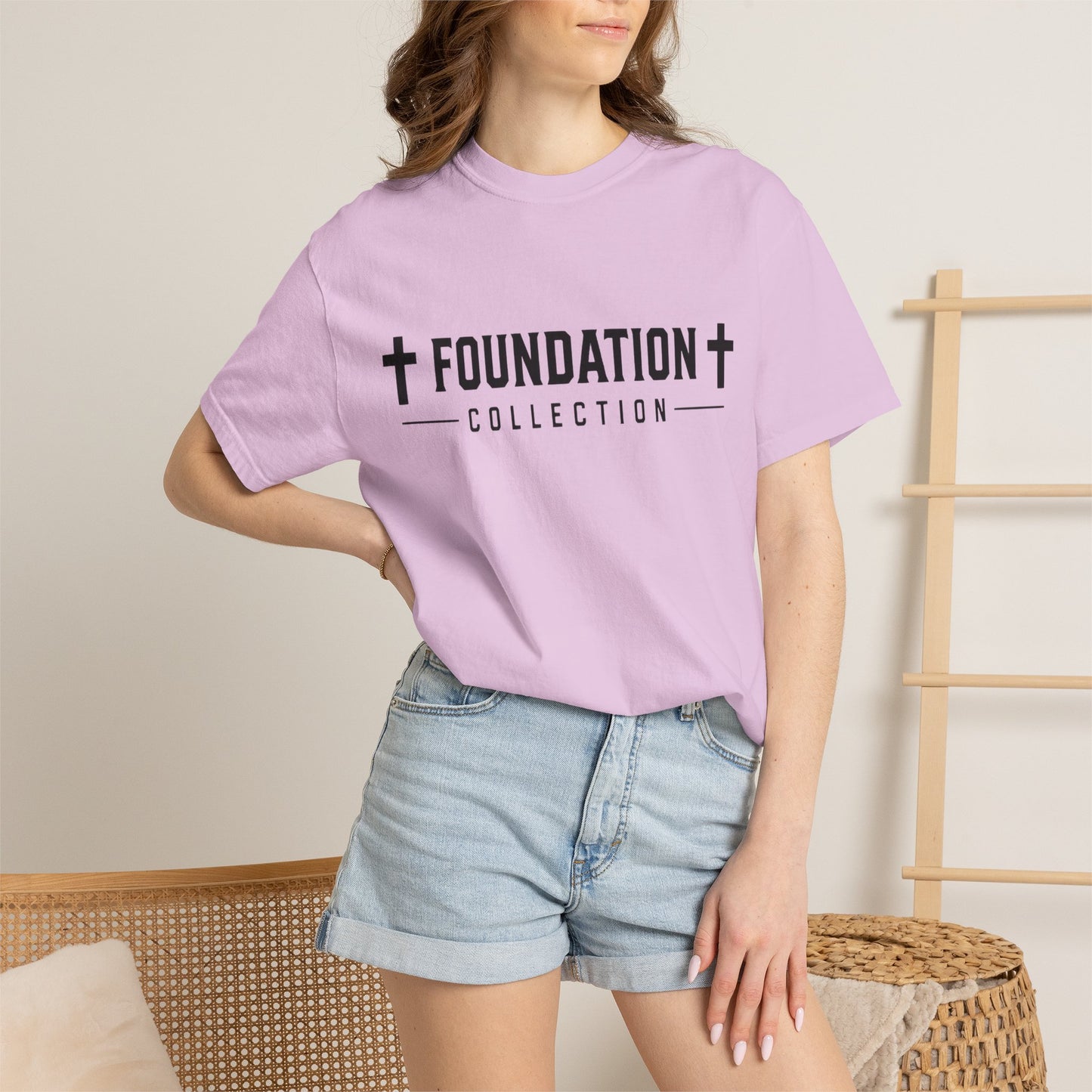 Discipline Over Comfort T-Shirt — Foundation Collection Christian Fitness Tee
