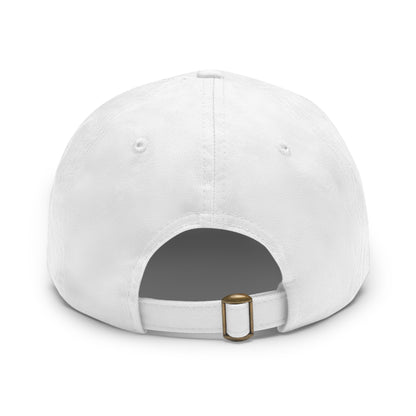 Leather Patch Dad Hat — "Foundation Collection" Embossed Casual Baseball Cap