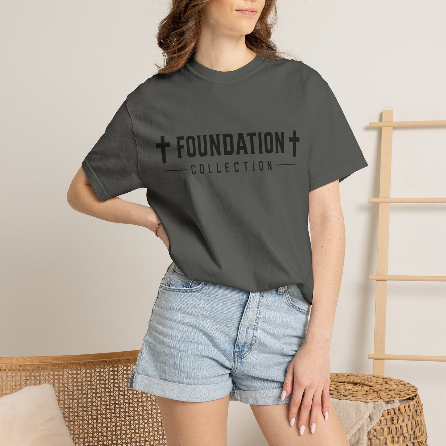 Foundation Collection 'For His Glory' T-Shirt — Christian Fitness Graphic Tee
