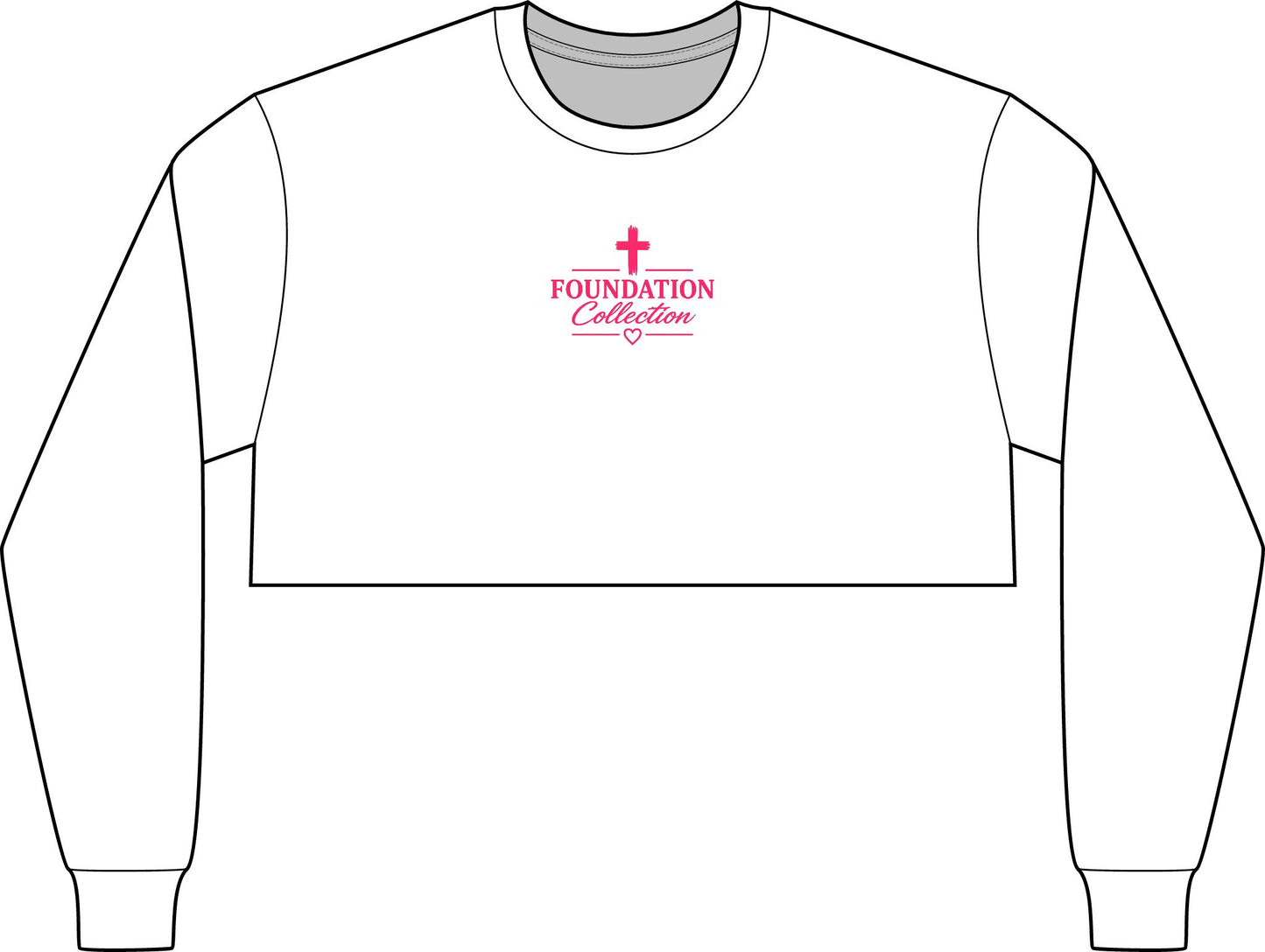 “Built With Grace” Women’s Cropped Long Sleeve