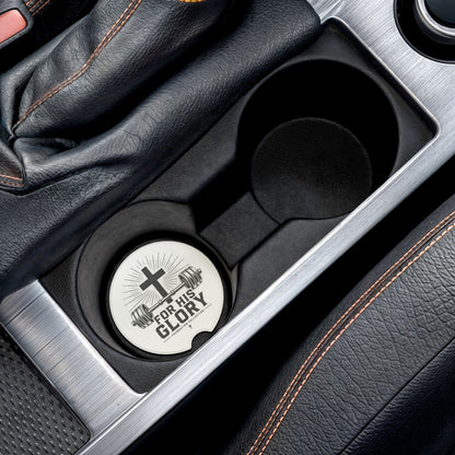 “For His Glory” Car Coaster