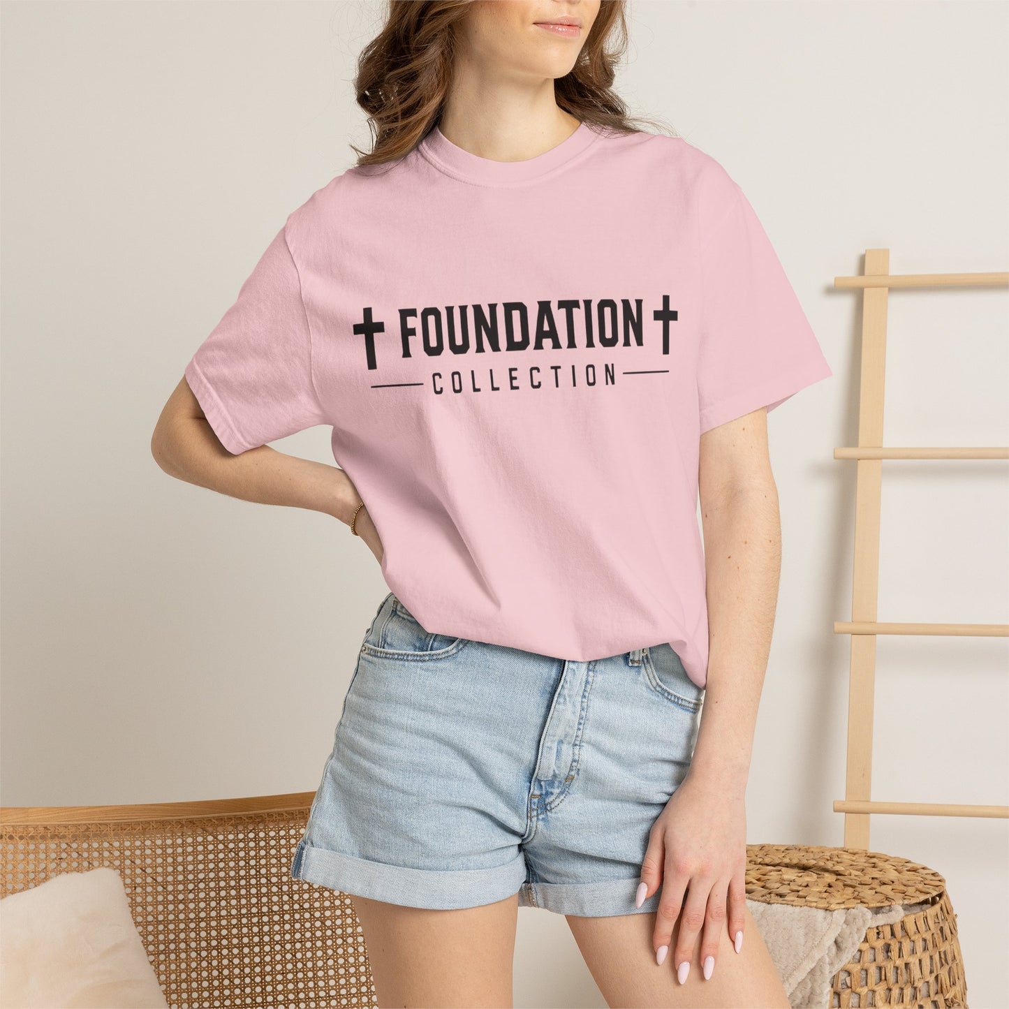 Foundation Collection 'For His Glory' T-Shirt — Christian Fitness Graphic Tee