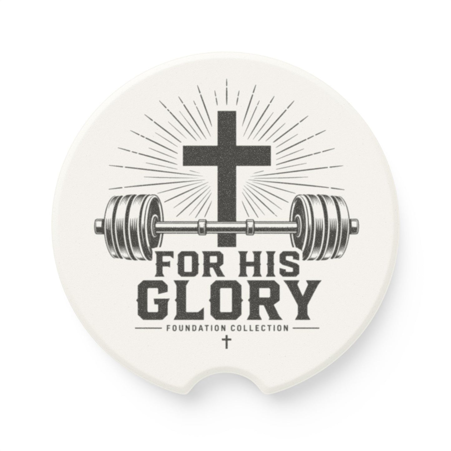 “For His Glory” Car Coaster