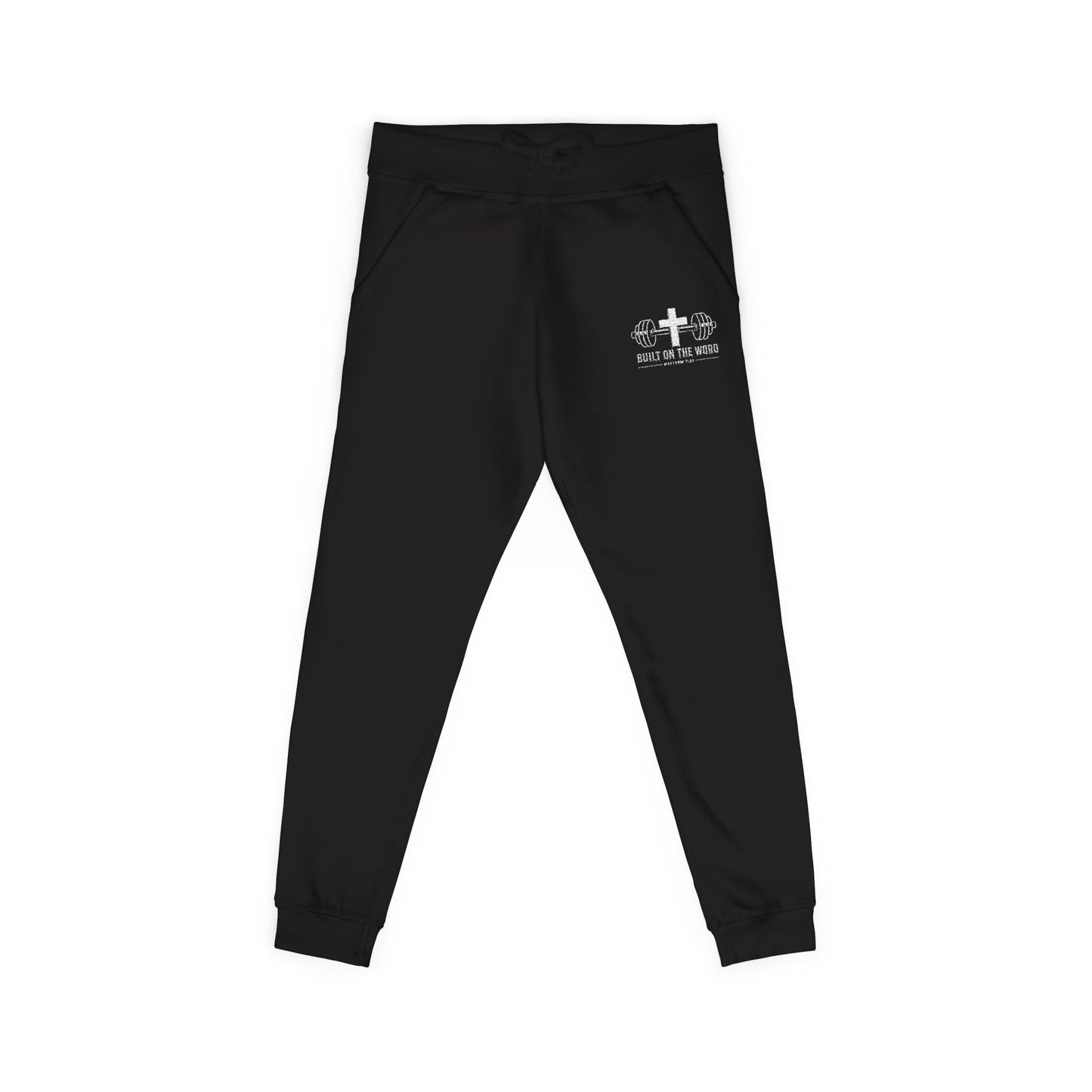 “Built on the Word” Fleece Sweatpants (Embroidery)