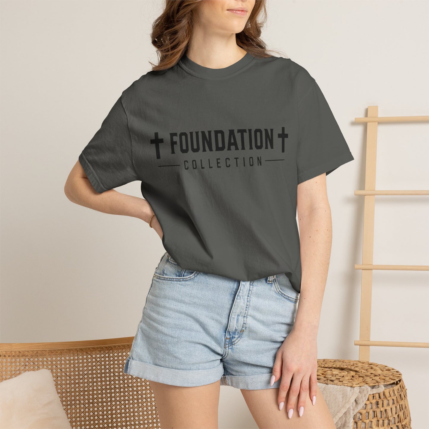 Discipline Over Comfort T-Shirt — Foundation Collection Christian Fitness Tee