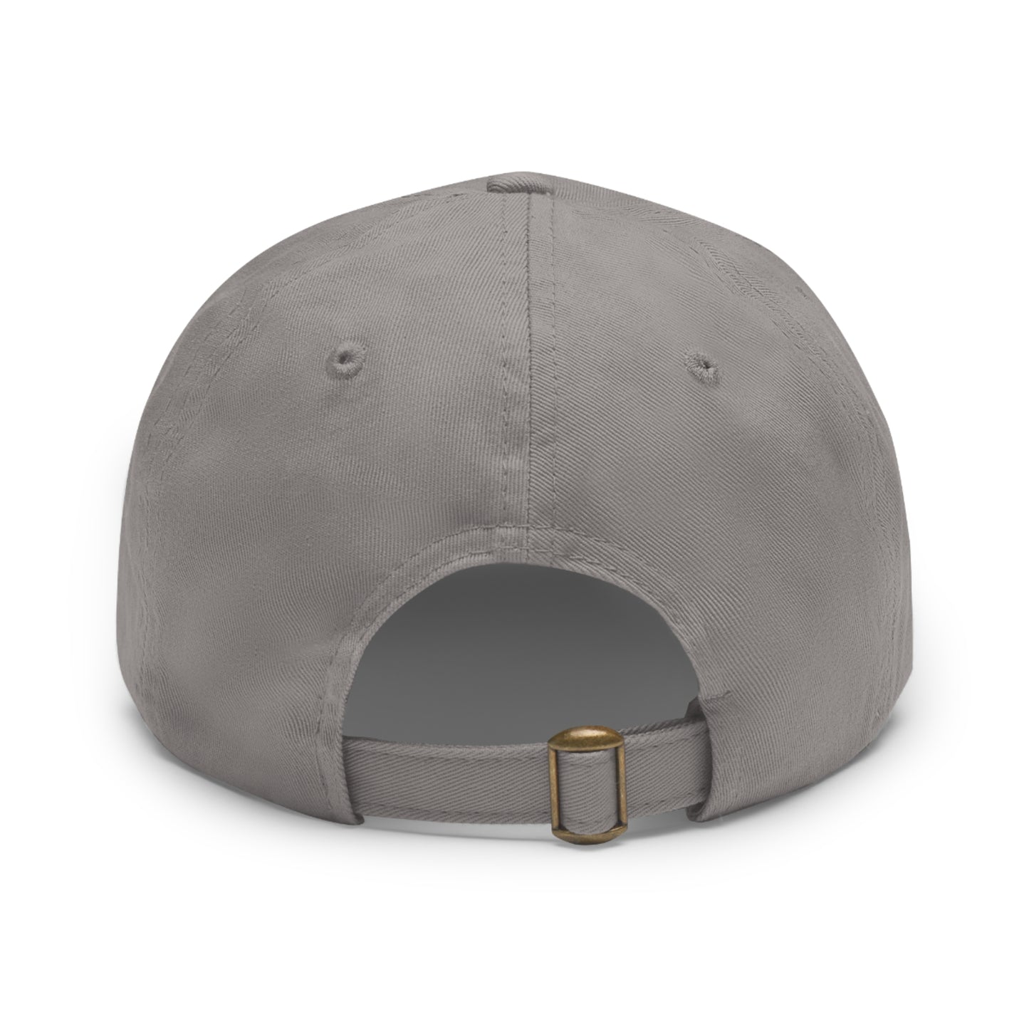 Leather Patch Dad Hat — "Foundation Collection" Embossed Casual Baseball Cap